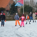 EINDELIJK kon er geschaatst worden op de Combibaan!