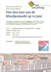 10 juni Kleedjesmarkt tijdens WeustDag