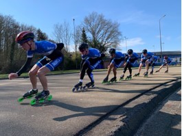 TalentNED schaatsteam op de Combibaan Hengelo